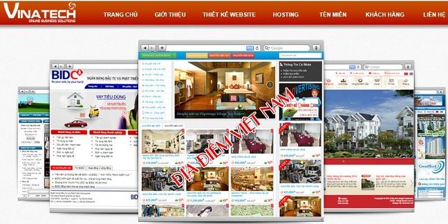 Công ty thiết kế website bất động sản Vinatech