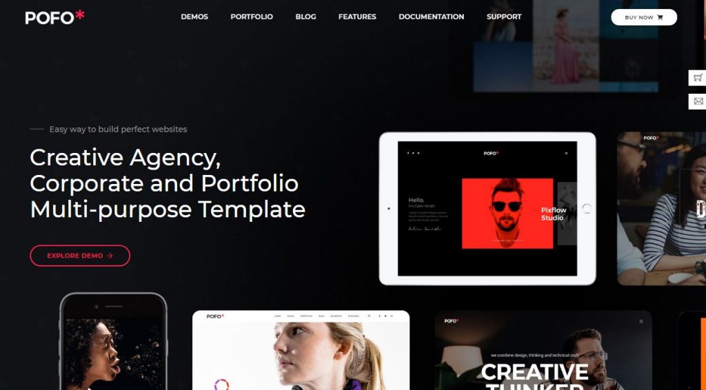 Pofo - mẫu website giới thiệu doanh nghiệp