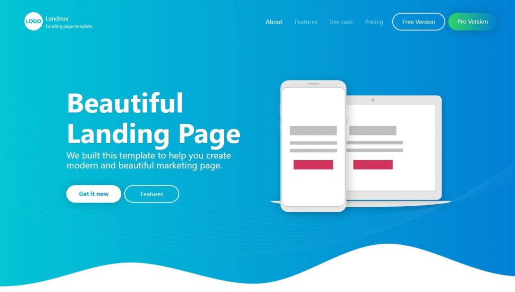 mẫu landing page đẹp