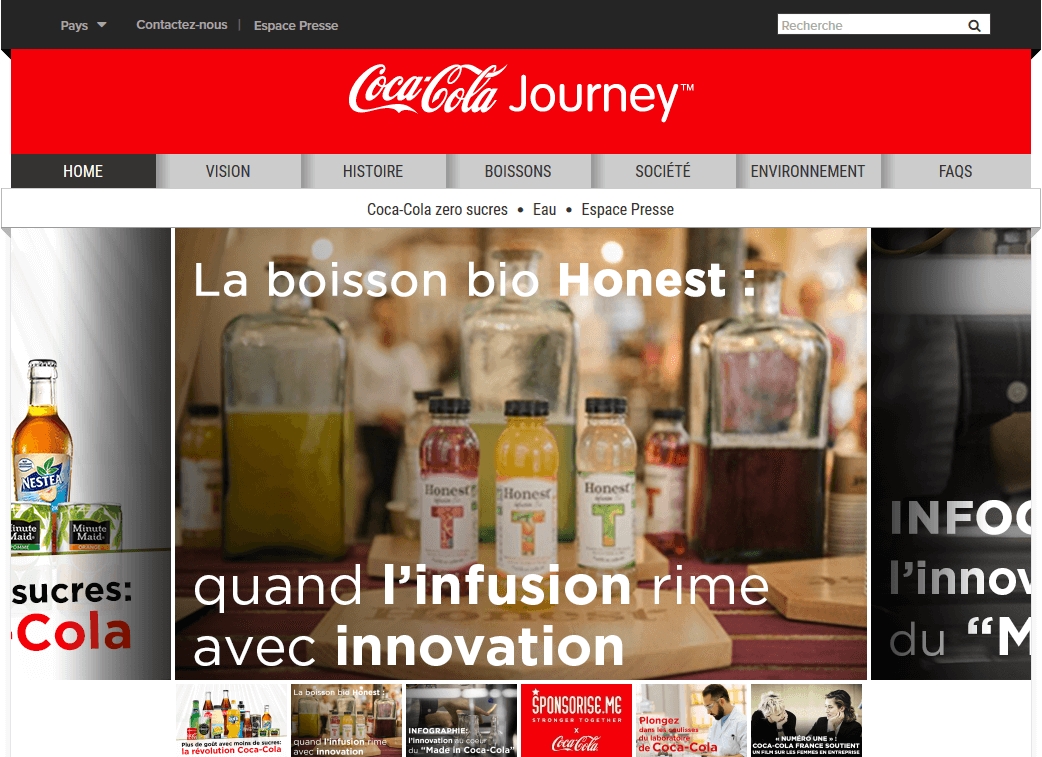 Coca Cola tạo web bằng wordpress