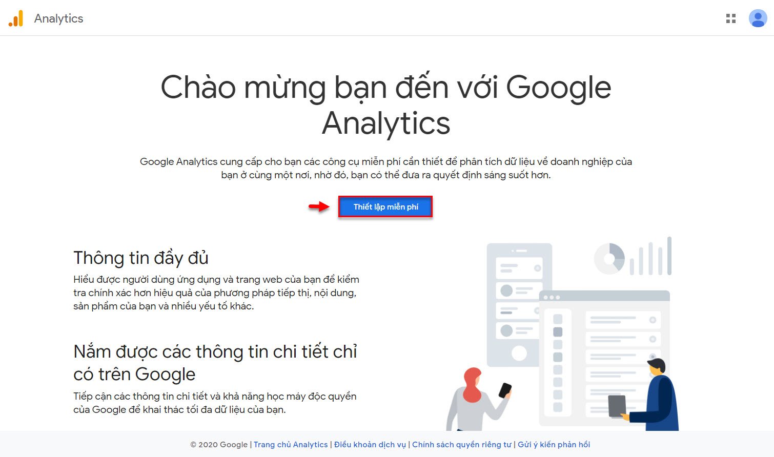 Cách tạo google Analytics dành cho web của mình