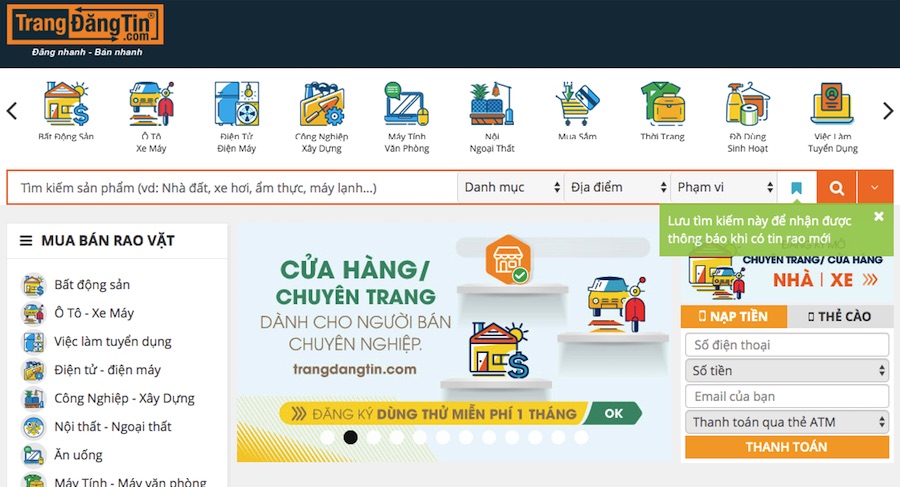 Tramg web Trangdangtin