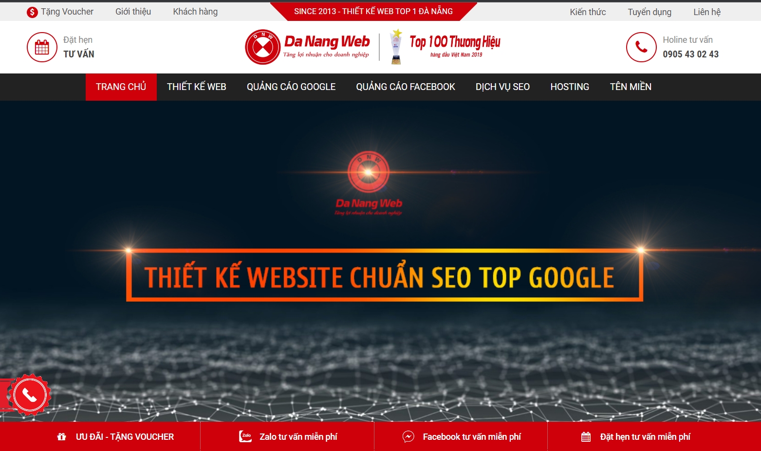 Đà Nẵng Web chuyên cung cấp các dịch vụ thiêt kế web SEO