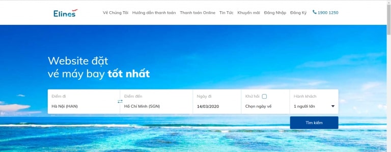 thiết kế website đặt vé máy bay