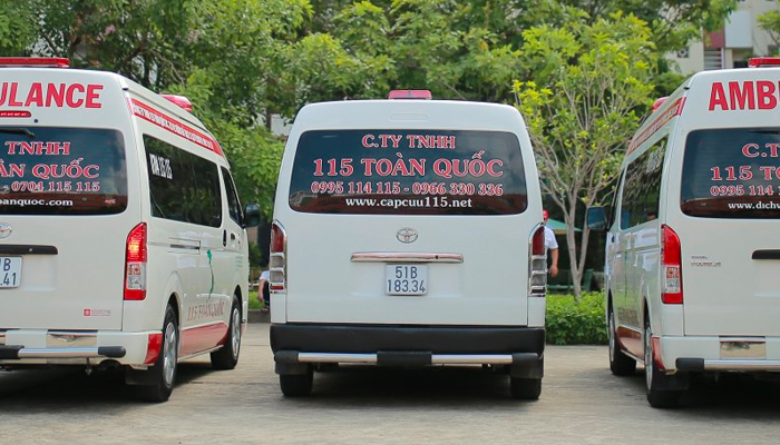 Dịch vụ xe cứu thương 115 toàn quốc