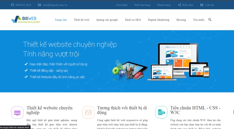 Bigweb - Thiết kế web chuyên nghiệp