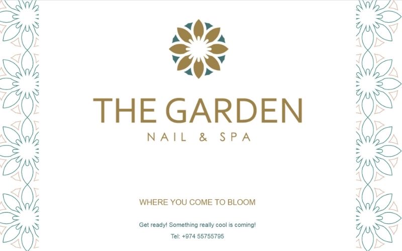 mẫu web tiệm nail The Gardennails