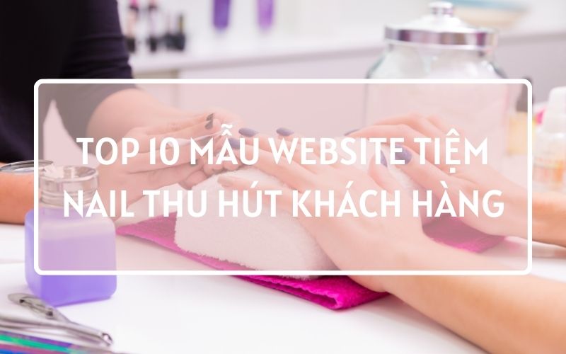 mẫu website tiệm nail