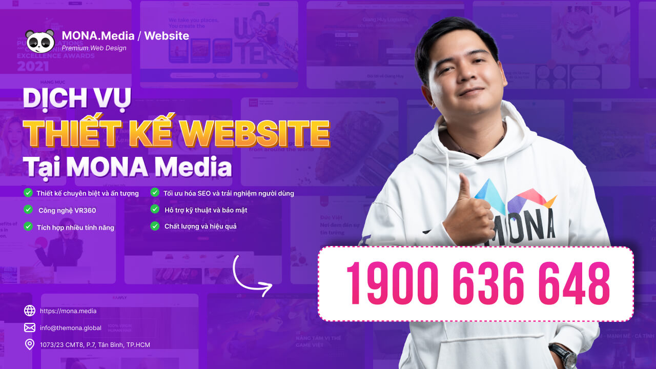 Đơn vị thiết kế website uy tín, chuyên nghiệp MONA Media