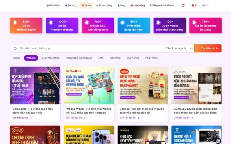 Kinh nghiệm thuê đon vị thiết kế webiste có dự án thực tế
